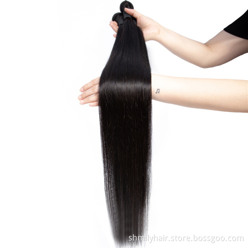 Raw Hair Vendors Straight Extension Bundle Raw Hair Unprocessed Virgin Donor Cuticle Aligned 8a 9a 10a Brazilian Weaving